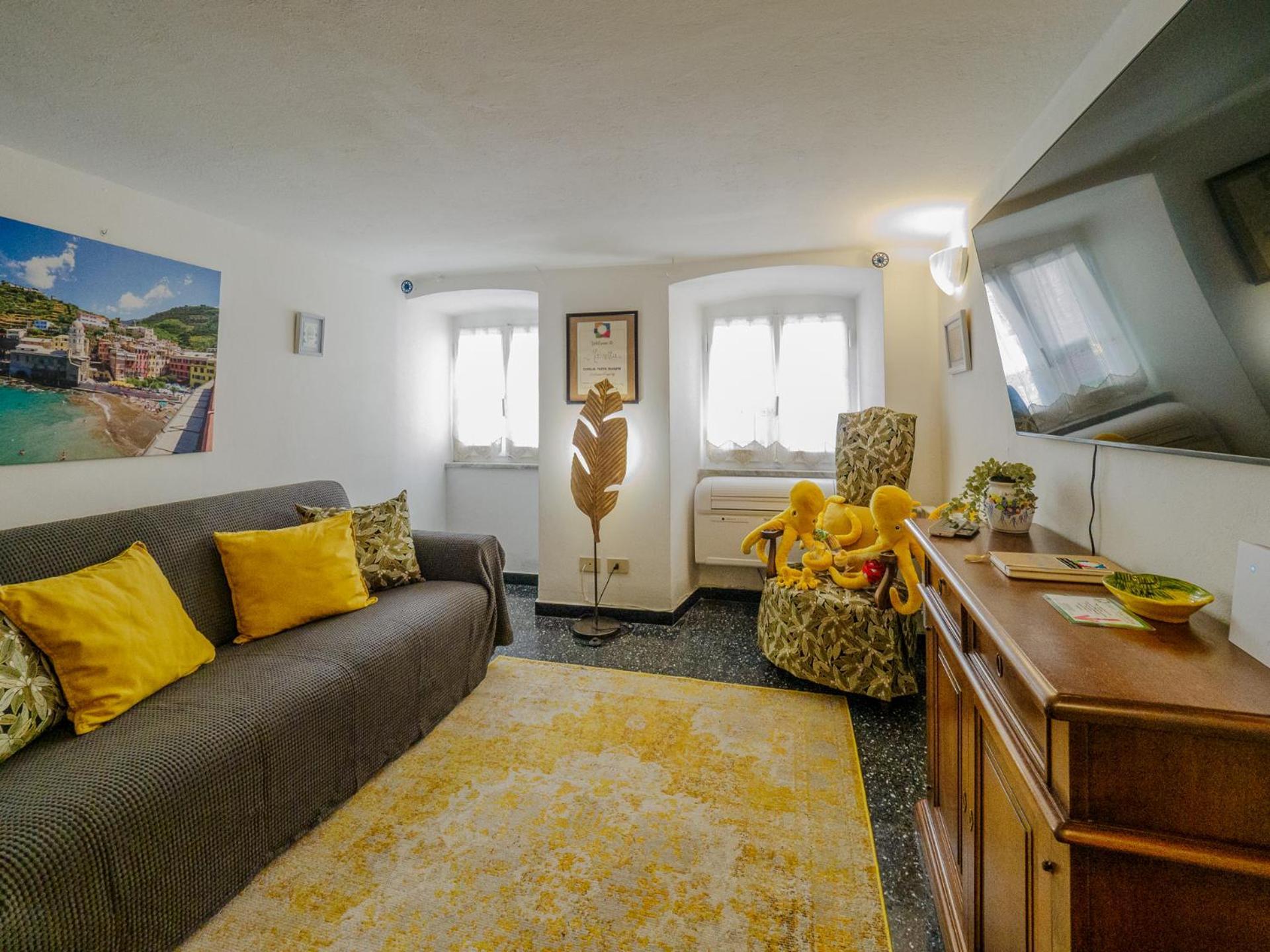 Mainetta Sea View Apartment With Ac Vernazza Eksteriør billede